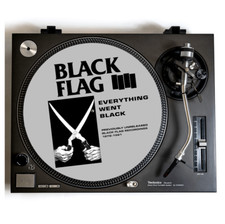 BLACK FLAG Turntable Slipmat for Vinyl Records 12  DJ Slip Mat punk rock vinyls