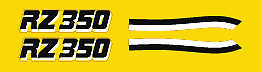 84-85 Yamaha RZ350 PIN STRIPING Decals Set - Kenny Roberts Replica - Yellow/Blk - Picture 8 of 9