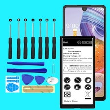 Large Capacity 4600mAh Li-ion Polymer Battery Toolset for LG Stylo 6 LM-Q730MM