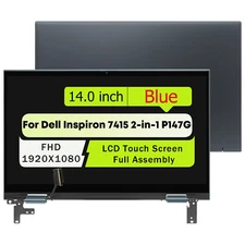 14" For Dell Inspiron 7415 2-in-1 LCD Touch Screen Complete Assembly 8WP3T Blue