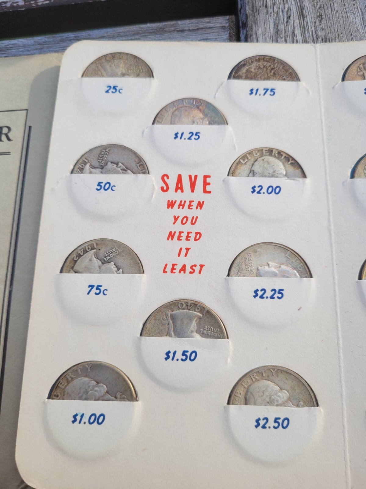 Vintage Savings Bank Savings Account Booklet Full 5 Silver Cliffside