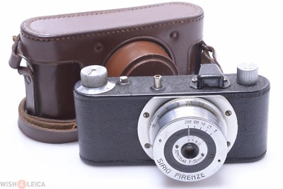 #ad ✅ SIRIO FIRENZE ELETTRA I *RARE* 35MM CAMERA SEMITELAR 50MM F 8 LENS LEICA COPY $945.00