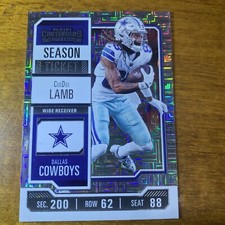 CeeDee Lamb Season Ticket Silver Panini Contenders Football 2023