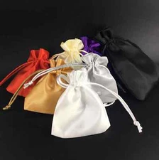 Satin Silk Jewellery Drawstring Gift Bag Favour Wedding Party Pouches 4 Sizes