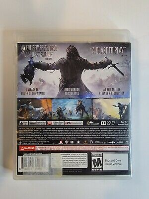 Ps3 - Middle Earth Shadow of Mordor Sony PlayStation 3 Complete #111