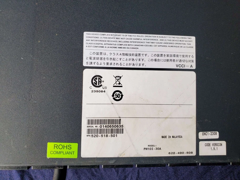 Unidad de distribución de energía PDU Avocent Cyclades PM10i-30A 10 salidas montable en rack Foto 3 de 4