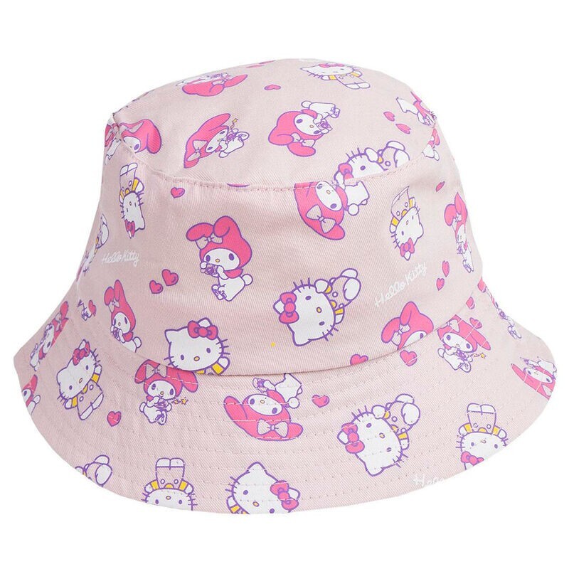 Hello Kitty Kids Bucket Hat Girls Cute Summer Cap Lightweight Pink