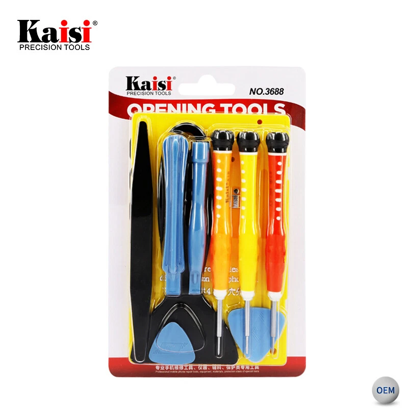 Kit de reparación de destornilladores herramienta de apertura 10 en 1 juego tornillos alfombrilla para iPhone 5 4S iPad Foto 2 de 4