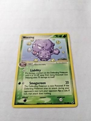 ポケモンカードゲーム CGC 10 Weezing 2005 Pokemon EX Deoxys Pokémon TCG Weezing EX Deoxys 51/107 Regular Uncommon