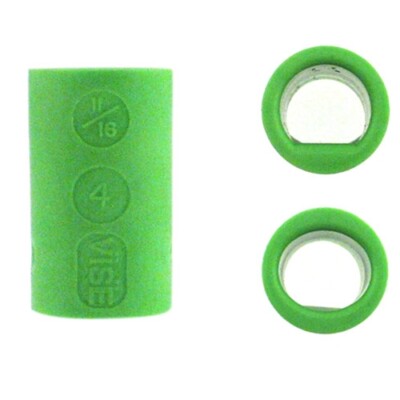 2 Stück Vise Grip Power Lift Oval Bowling Ball Fingereinsätze Doppelpack grün