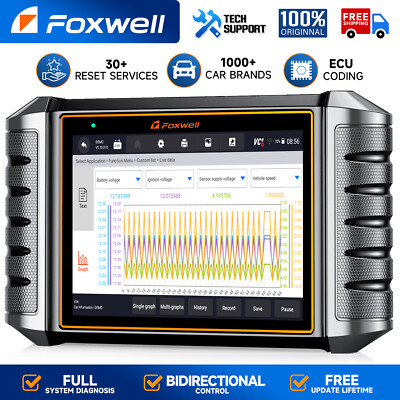 FOXWELL NT710 FOR HONDA Bluetooth OBD2 Scanner All System ABS IMMO Bidirectional