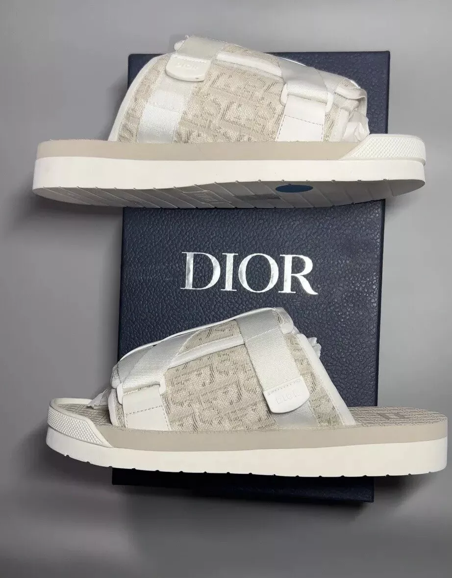 Sandale Dior Alpha slides blanc cassé beige Taille EU 41 / US 8