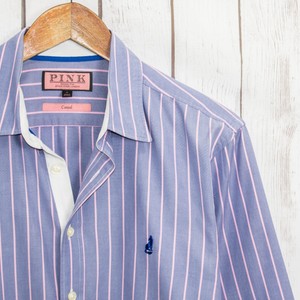 Casual fit Button Front Shirt Blue 