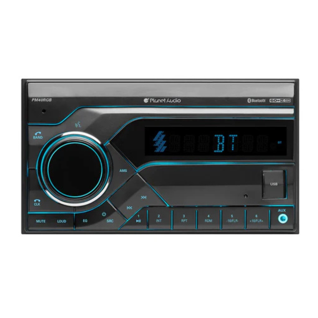 Planet Audio PM40RGB 2-DIN Bluetooth Mechless Digital Media