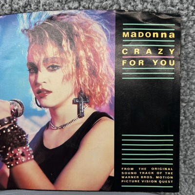 Madonna Crazy For You/No More Words 7'' 45 RPM GEFFEN Records 7-29051
