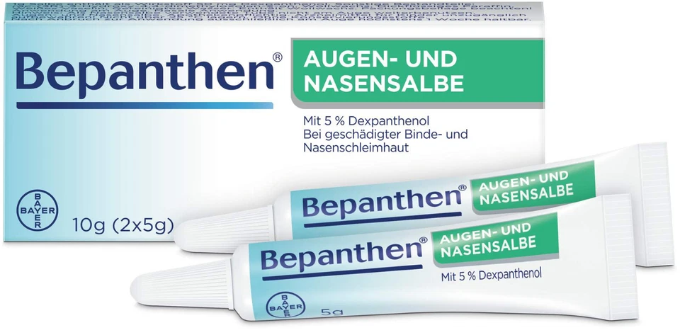 BAYER VITAL GMBH 2x BEPANTHEN Augen- und Nasensalbe 10 g (gesamt 4x5g) PZN 01578675