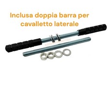 STAFFE PEDANE BARRE POGGIAPIEDI DOPPIA BARRA NERE NERO PIAGGIO CIAO SI BRAVO