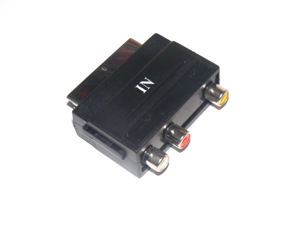 Adaptador RCA a Euroconector SCART nuevo