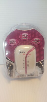 GPX STEREO HEADPHONE JACK AM/FM RADIO PINK
