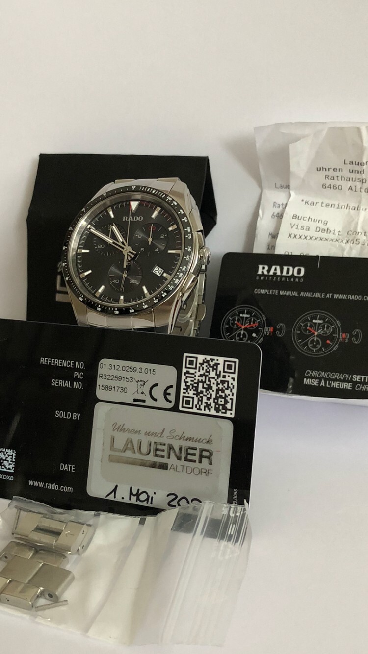 Rado Hyperchrome Chronograph, 44 mm, Rechnung, Ga… - image 2