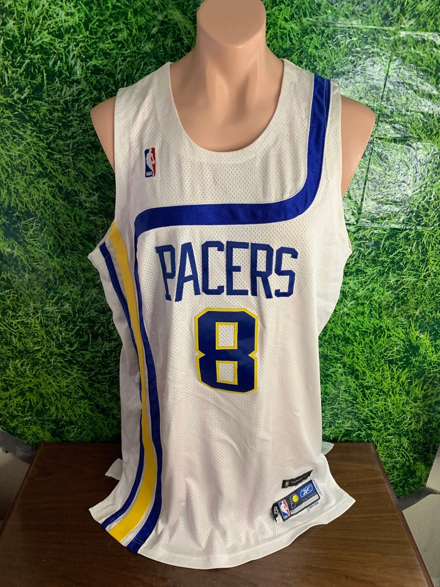 2003-04 Indiana Pacers #8 Anthony Johnson Throwback Game Worn