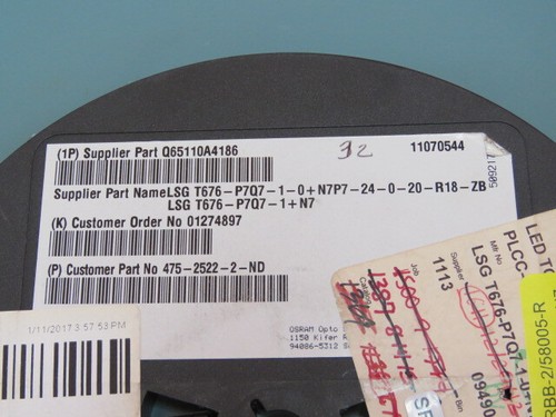 Osram Lsg T676 P7q7 1 0 N7 Qty Of 100 Per Lot Led Topled 633 570 Red Grn Ebay