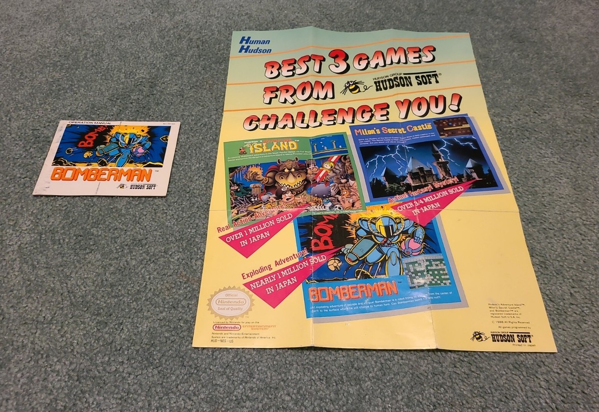 Bomberman (Nintendo) NES (Complete in Box) 100% Authentic! (Tested