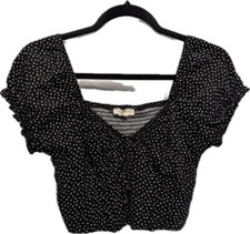 NEW LA Hearts Bustier Short Sleeve Top Medium