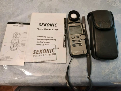 SEKONIC L-358 Flash Master Digital Light Meter Untested