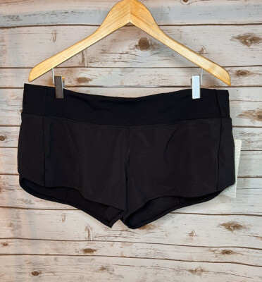 Women's Lululemon Speed Up LR Short 2.5'' Lined  Sz 14 Black  NWT