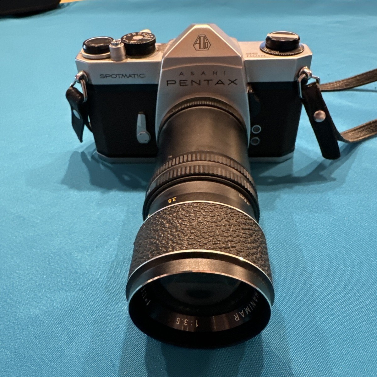 ☆PENTAX SP 0.92☆ Pentax Spotmatic Sp Silver Film Camera with Hanimar Lens 1