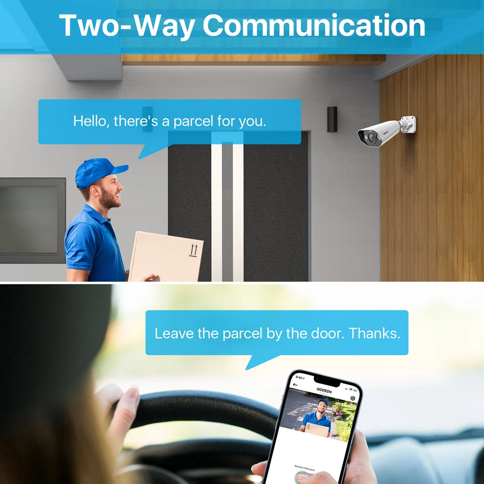 ZOSI 16CH 4K 8MP POE Security IP Camera System Home Network Audio Record 4TB NVR - Image 4 of 4