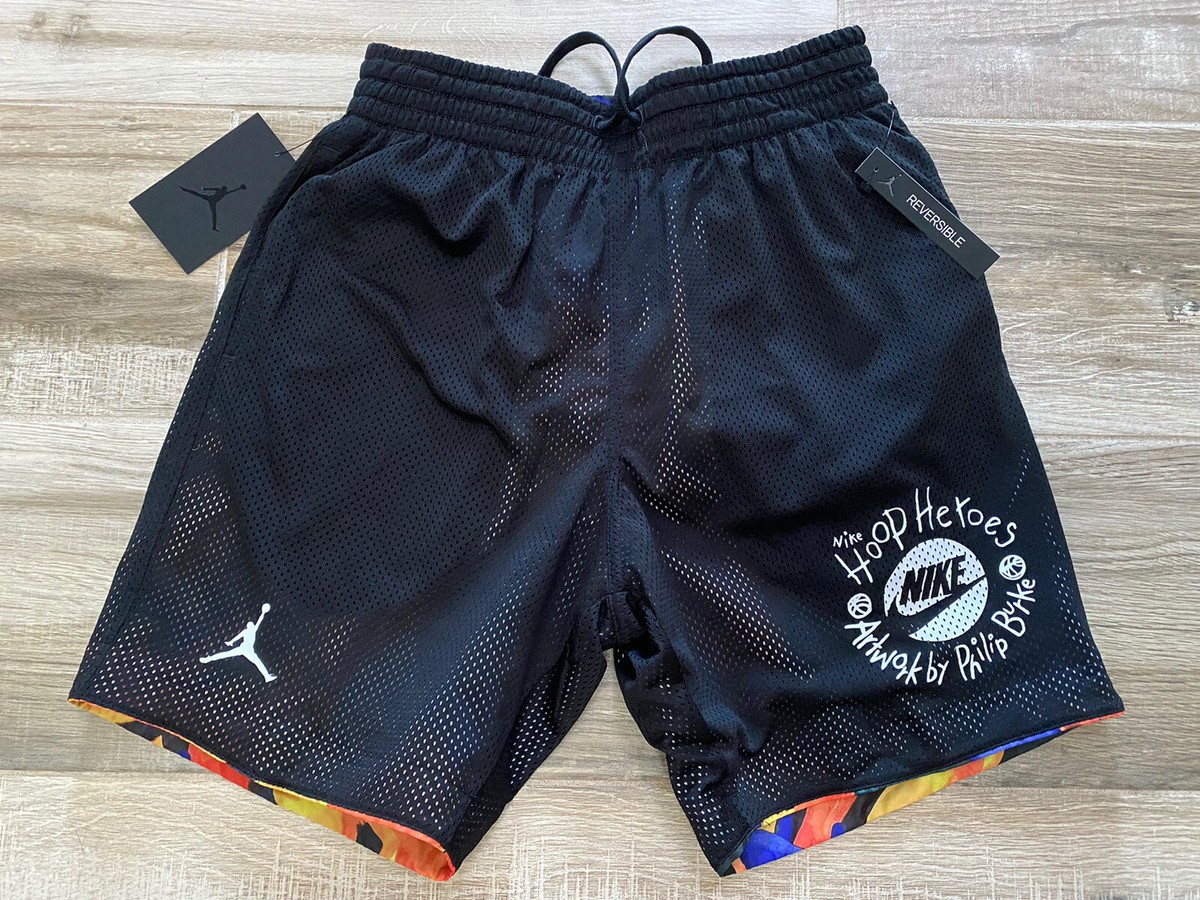 NIKE AIR JORDAN REVERSIBLE HOOP HEROES PHILIP BURKE BASKETBALL SHORTS sz  3XL | eBay