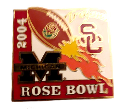 USC Pins Rose Bowl Pin 2004 U Southern California Trojans Pin V U Michiagan Pin