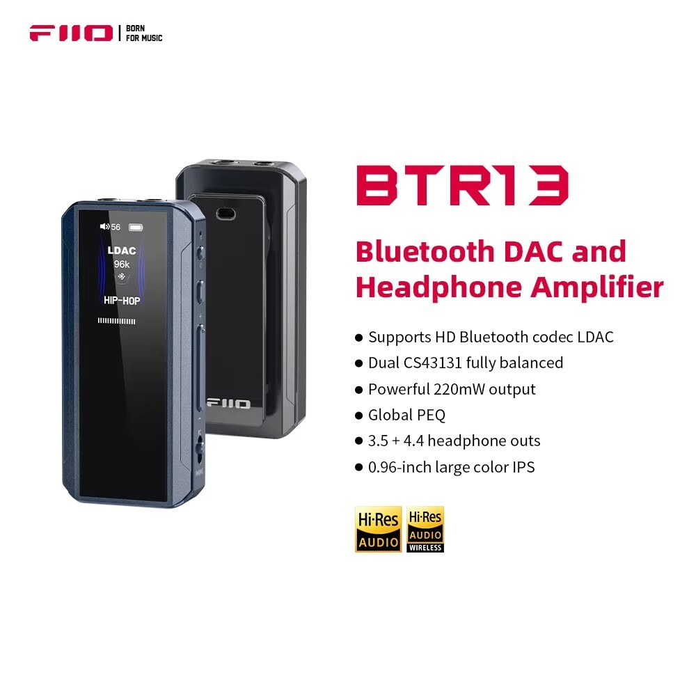 FiiO BTR13 Bluetooth Headphone Amplifier with LDAC, aptX Adaptive