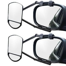 2 x CARAVAN / CAR DUAL LENS SWIVEL ROTATING TOWING MIRRORS wing van 4x4 trailer