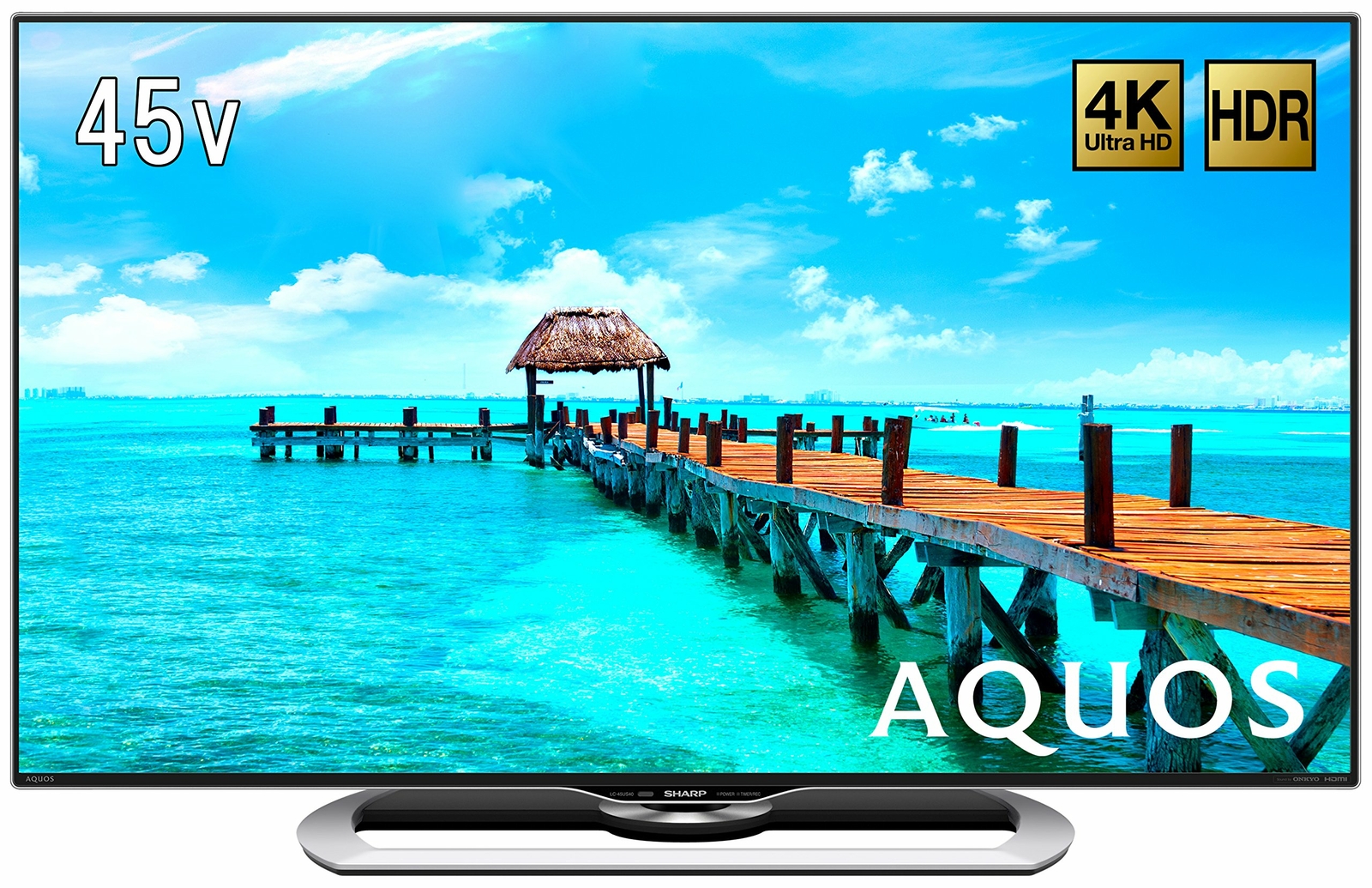 Sharp 45V Lcd Tv Aquos Lc-45Us40 4K Hdr Corresponding Low