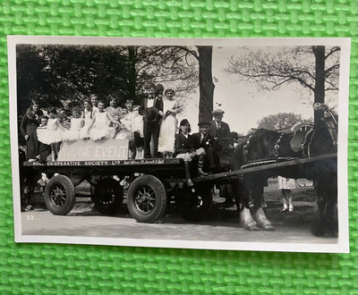 RUMPF GENOSSENSCHAFT POSTKARTE PFERDEGEZEICHNET KARNEVAL 26 JARRATT STRASSE 20er 30er
