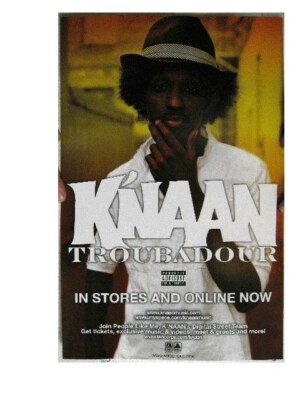 K'Naan Knaan Poster Troubadour