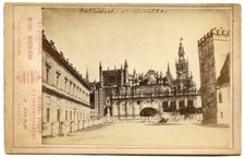 ARCHITECTURAL EXTERIOR, CATHEDRAL AT SEVILLE, SPAIN.