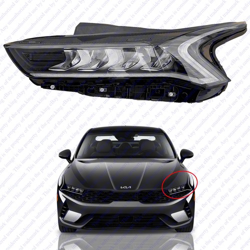 LED Headlight Assembly For 2023-2024 Nissan Altima - Passenger Right Side (Black) 26010-6CA0B