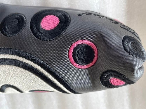 Scotty Cameron Custom Shop Jackpot Johnny Head Cover Charcoal Pink Rare - Picture 12 of 13