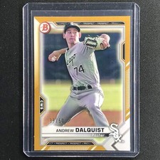 2021 Bowman Andrew Dalquist Prospect Gold Border 37/50