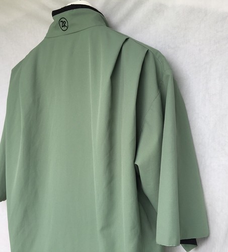 Zero Restriction Waterproof Reversible Golf Jacket Black Green Mens Medium - Picture 5 of 12