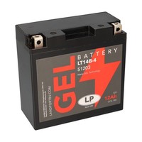 Motorradbatterie Landport LT14B-4 Gel 12V 12Ah Kompatibel YT14B-4 YT14B-BS 51422