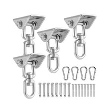 Heavy Duty Swing Hangers Set, 1000 Lbs. Capacity 360 Rotate Stainless Steel Swi