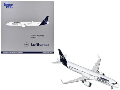 Airbus A321neo Commercial Aircraft ''Lufthansa - 600th Aircraft'' (D-AIEQ) White
