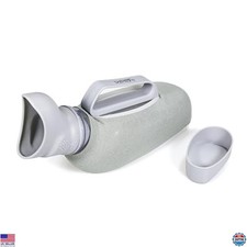 Portable Women's Urinal 40oz/1200ml - Soft TPE, Smooth Edgeless, Travel Pee