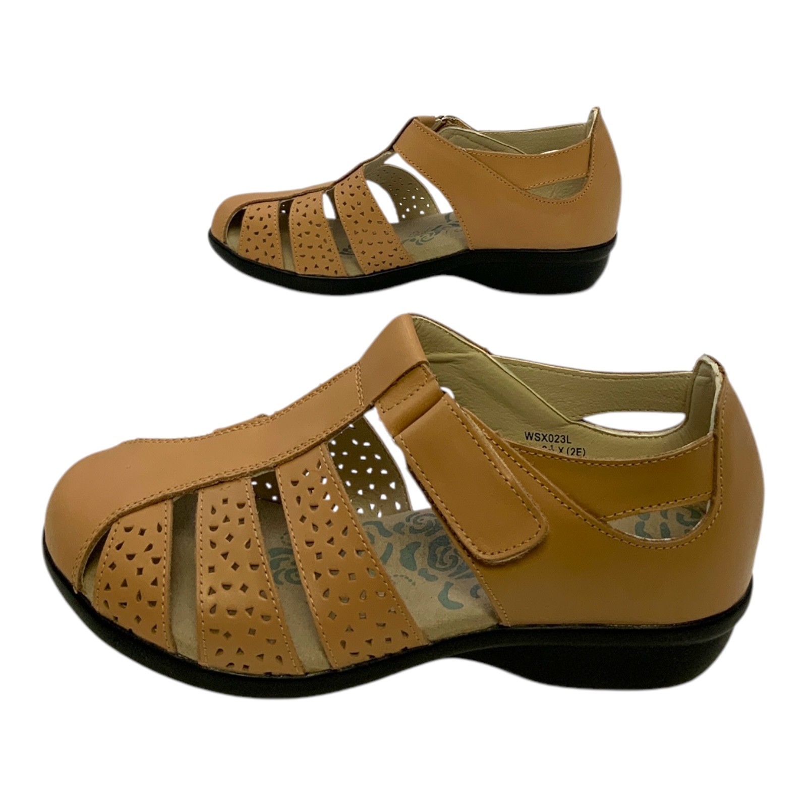 Propet April Women's Wide Width Sandal Oyster Size 6.5 2E