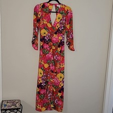 Rixo x Target floral midi dress Sz 0 V-neck